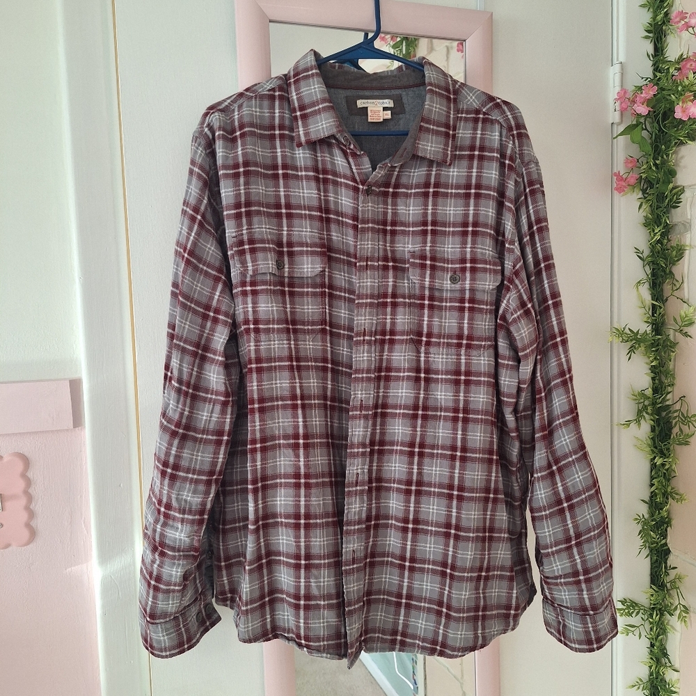 Carbon Cobalt Men’s Flannel Shirt – Size XL 👕 - Picture 2 of 6